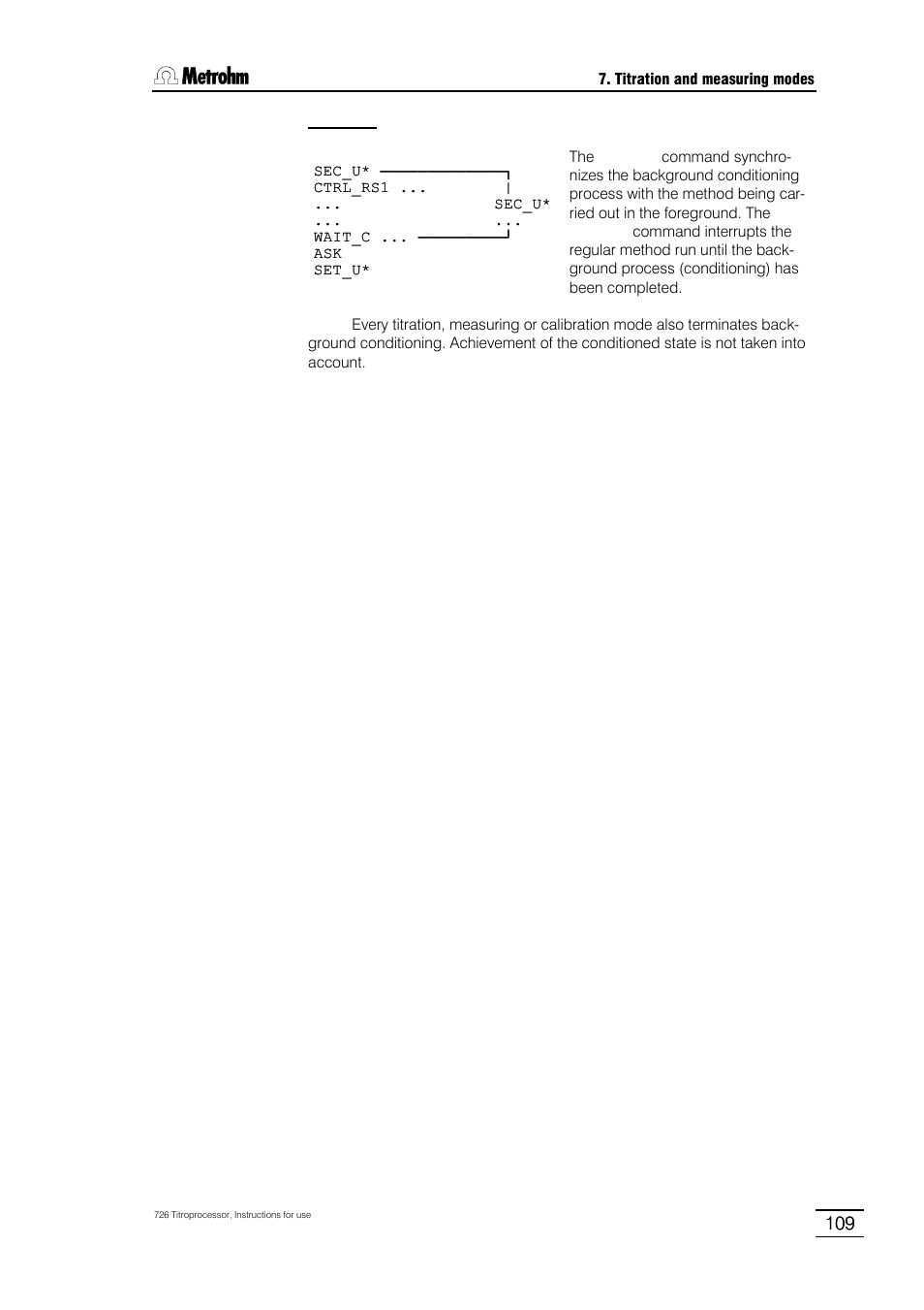 Metrohm 726 Titroprocessor User Manual | Page 115 / 307