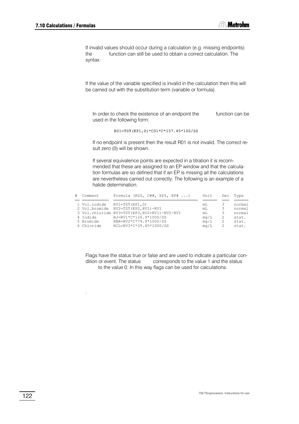 Metrohm 726 Titroprocessor User Manual | Page 128 / 307