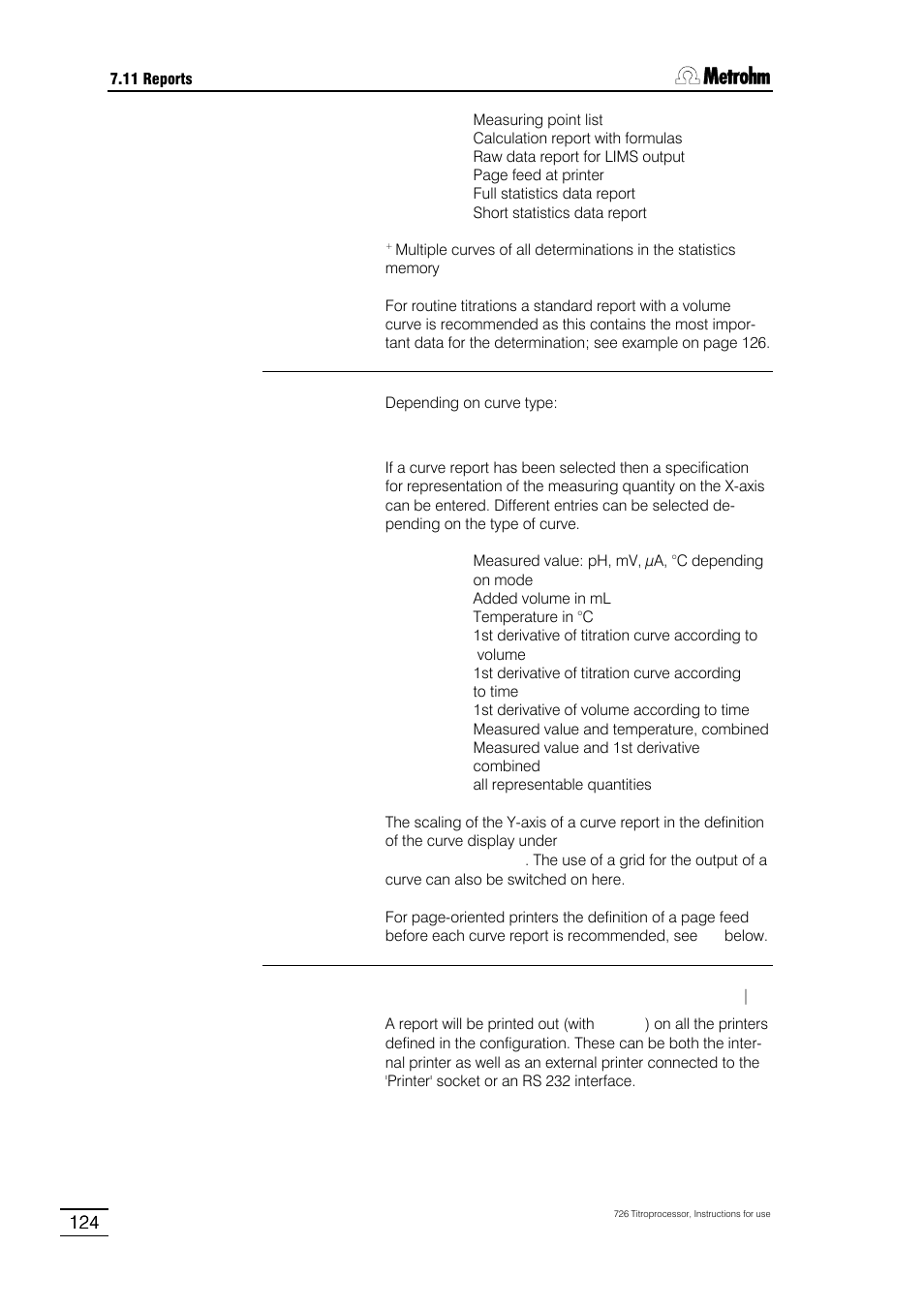 Metrohm 726 Titroprocessor User Manual | Page 130 / 307