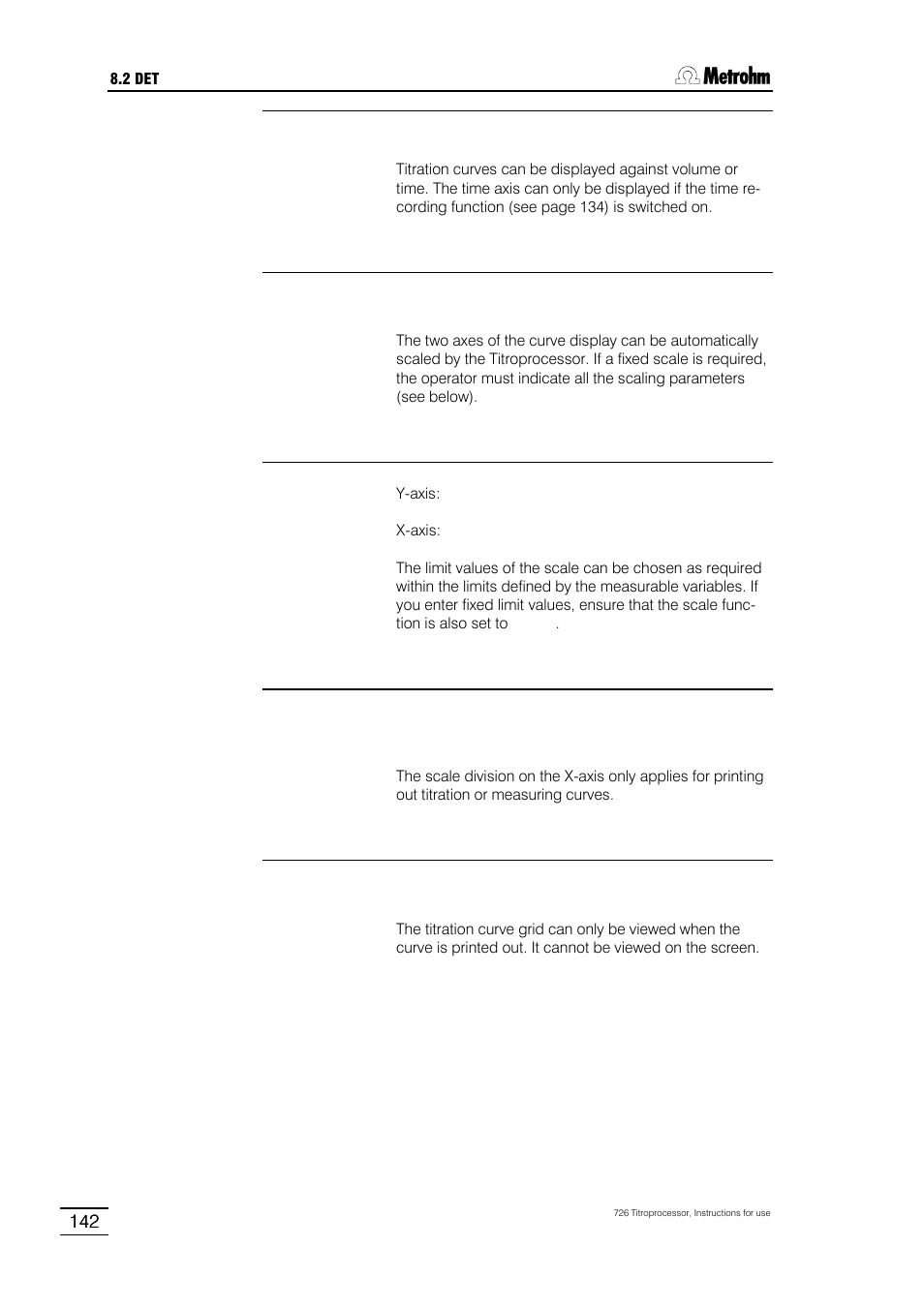 Metrohm 726 Titroprocessor User Manual | Page 148 / 307