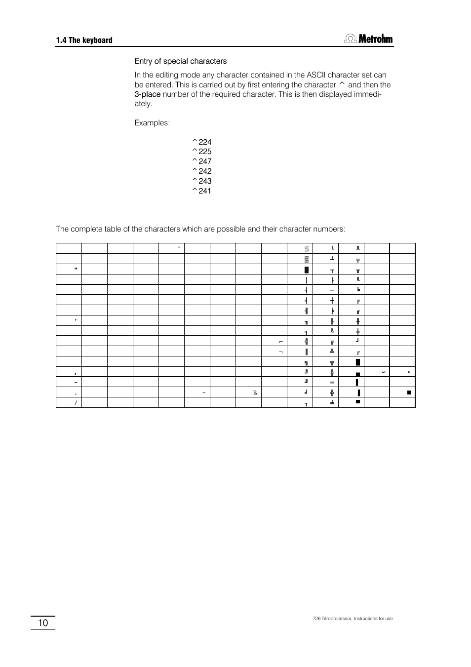 Metrohm 726 Titroprocessor User Manual | Page 16 / 307