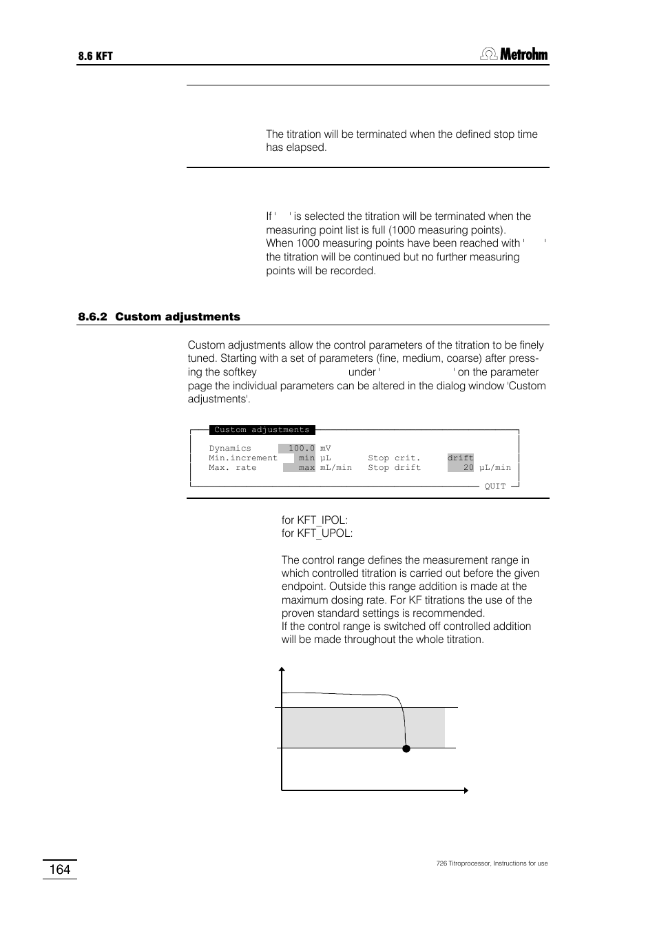 Metrohm 726 Titroprocessor User Manual | Page 170 / 307