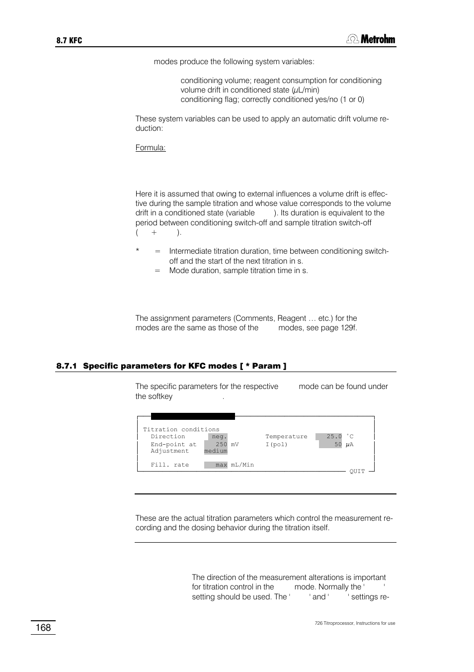 Metrohm 726 Titroprocessor User Manual | Page 174 / 307
