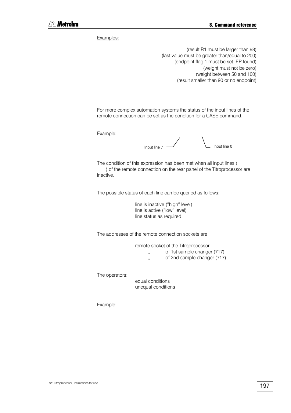 Metrohm 726 Titroprocessor User Manual | Page 203 / 307