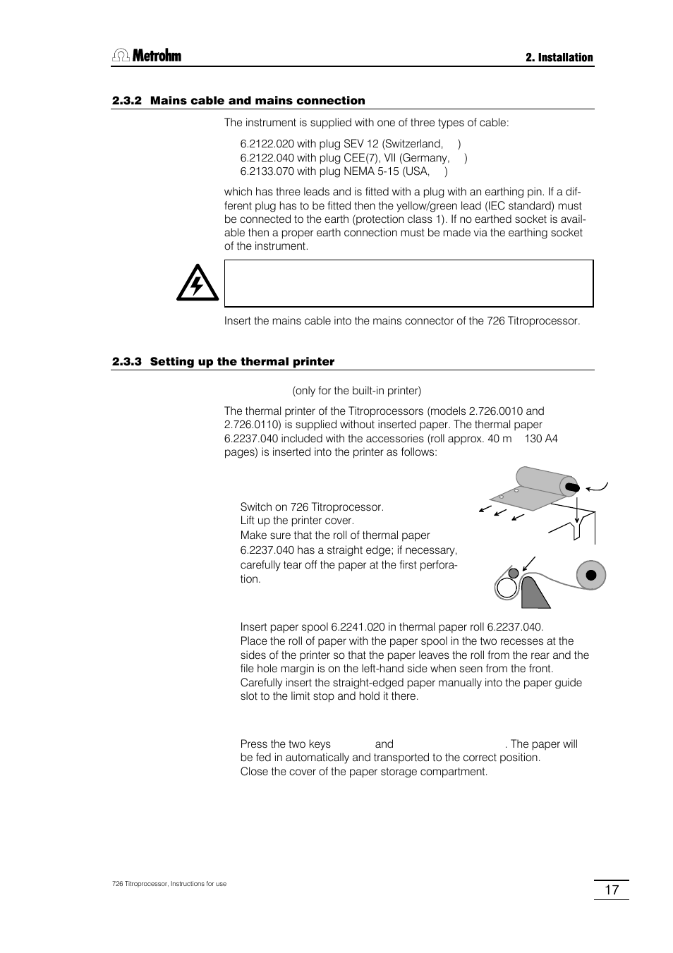 Metrohm 726 Titroprocessor User Manual | Page 23 / 307