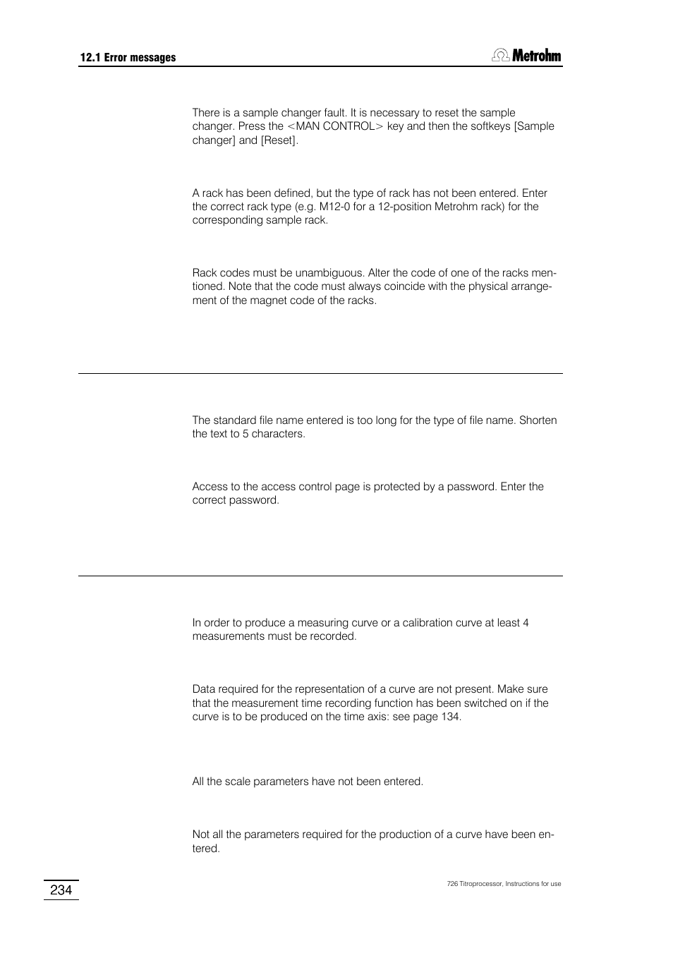 Metrohm 726 Titroprocessor User Manual | Page 240 / 307