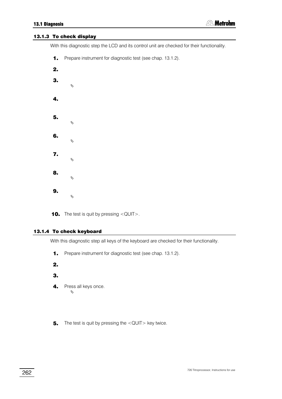 Metrohm 726 Titroprocessor User Manual | Page 268 / 307