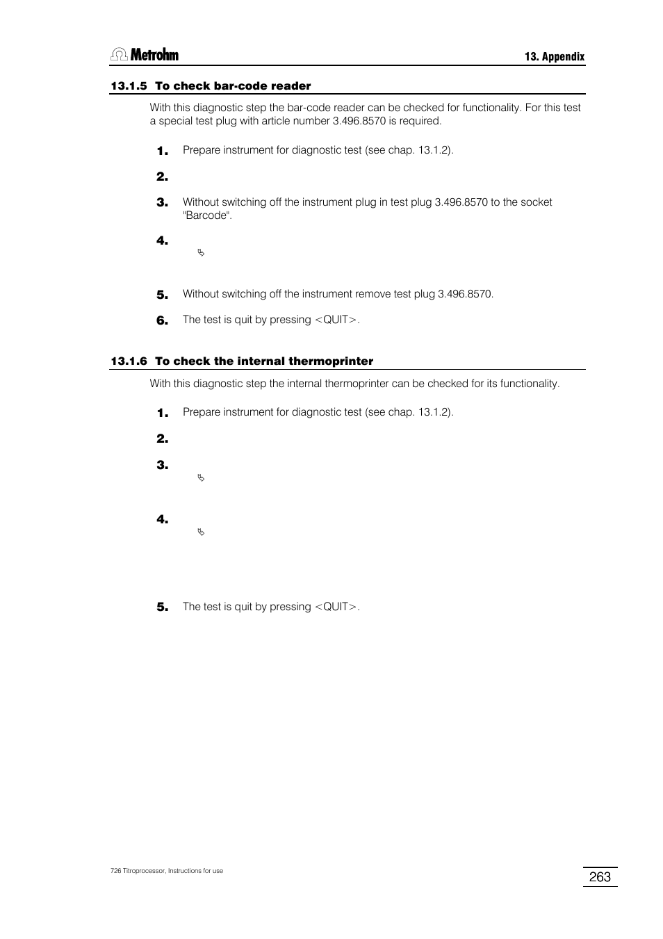 Metrohm 726 Titroprocessor User Manual | Page 269 / 307