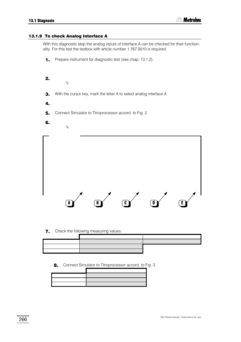 Metrohm 726 Titroprocessor User Manual | Page 272 / 307