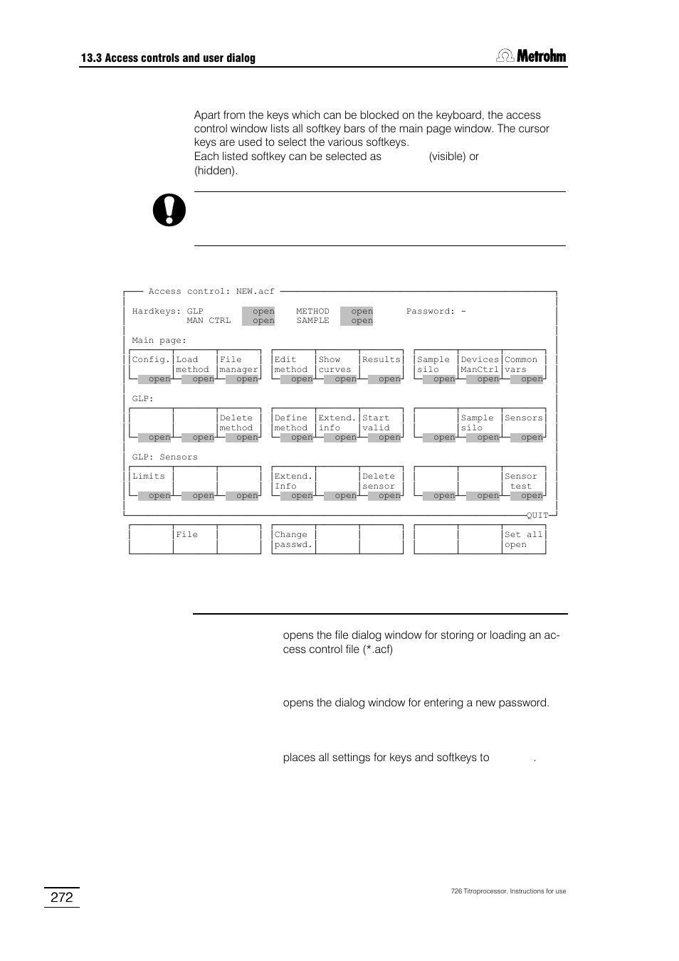 Metrohm 726 Titroprocessor User Manual | Page 278 / 307