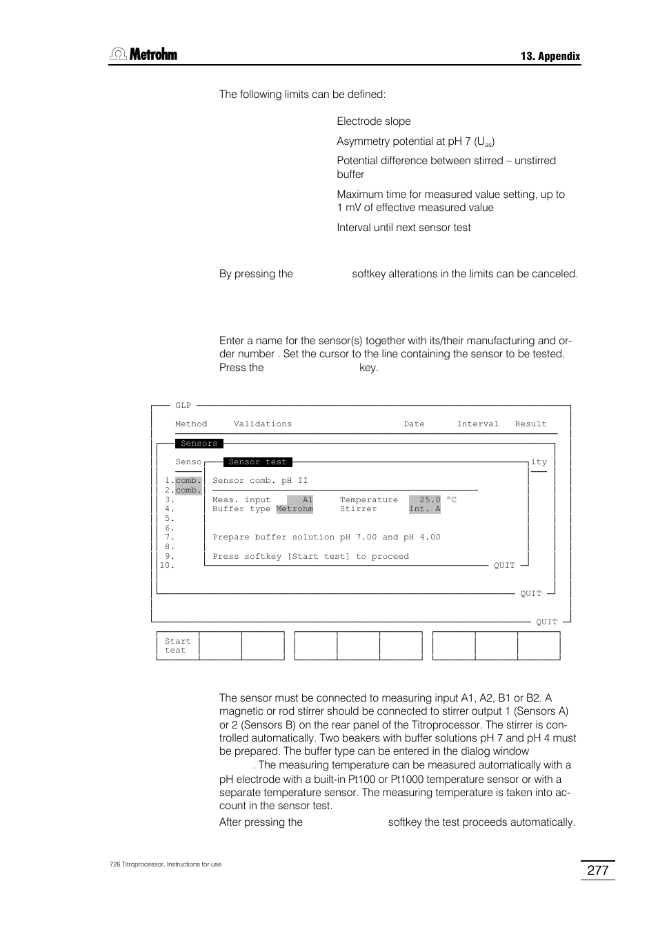 Metrohm 726 Titroprocessor User Manual | Page 283 / 307