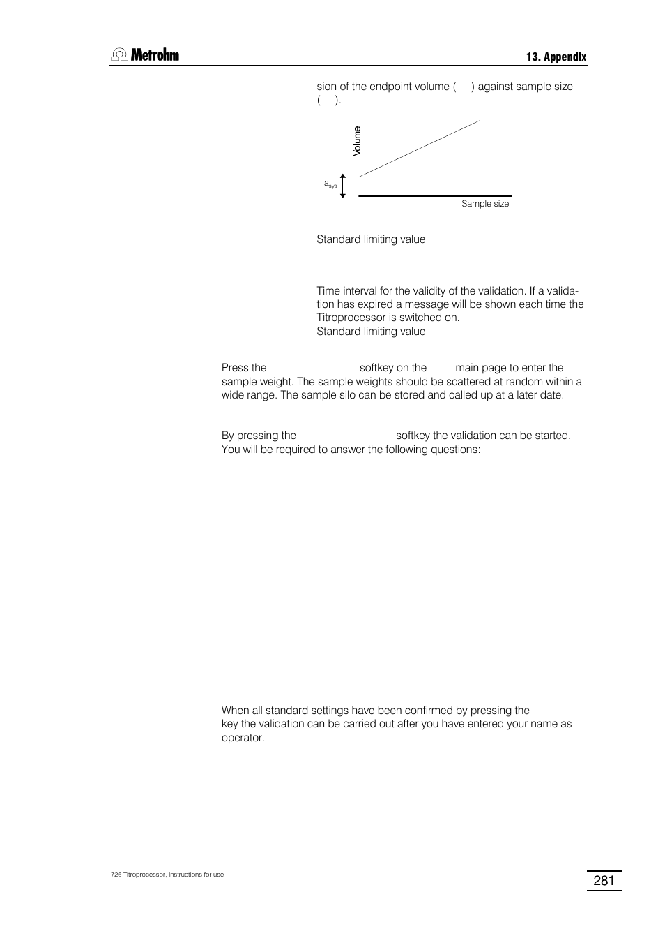 Metrohm 726 Titroprocessor User Manual | Page 287 / 307