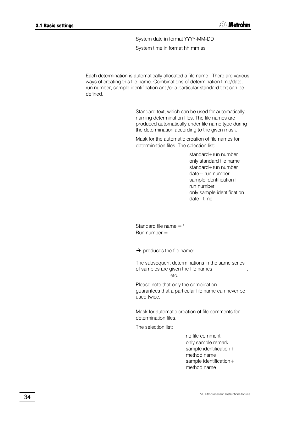 Metrohm 726 Titroprocessor User Manual | Page 40 / 307