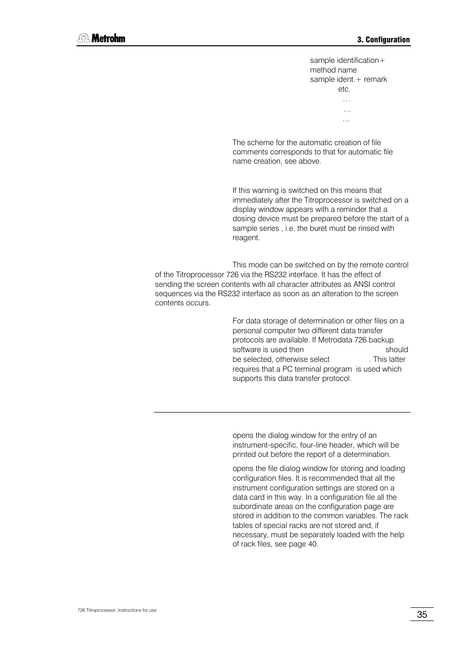 Metrohm 726 Titroprocessor User Manual | Page 41 / 307