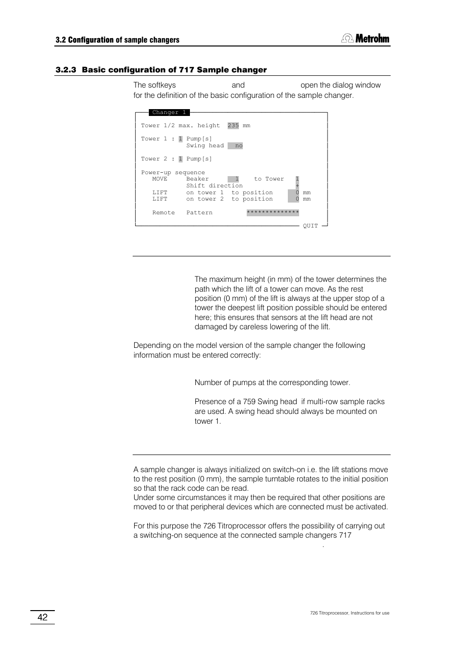 Metrohm 726 Titroprocessor User Manual | Page 48 / 307