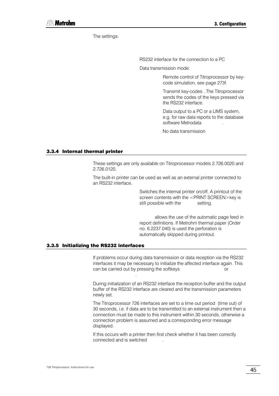 Metrohm 726 Titroprocessor User Manual | Page 51 / 307