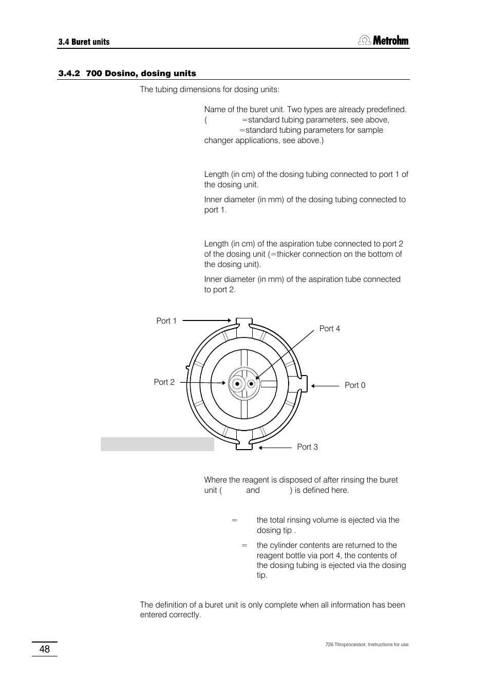 Metrohm 726 Titroprocessor User Manual | Page 54 / 307