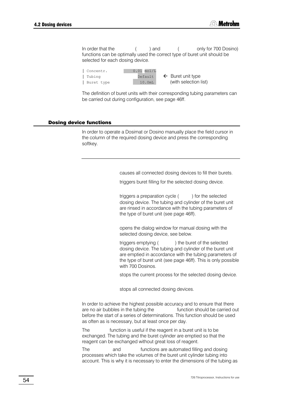 Metrohm 726 Titroprocessor User Manual | Page 60 / 307