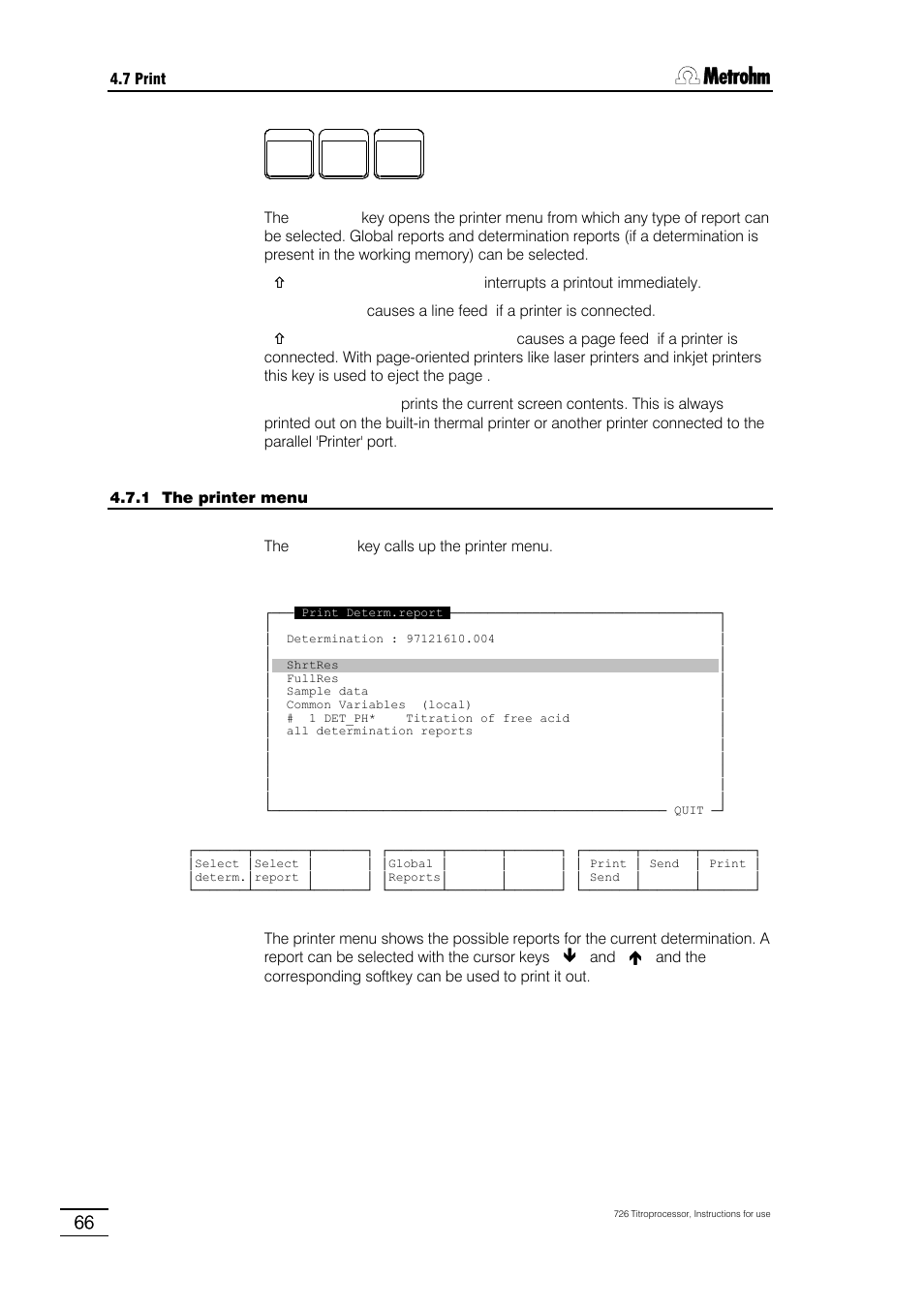 Metrohm 726 Titroprocessor User Manual | Page 72 / 307