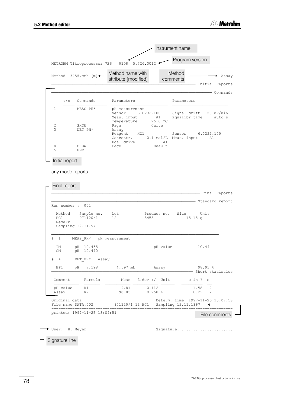 Metrohm 726 Titroprocessor User Manual | Page 84 / 307