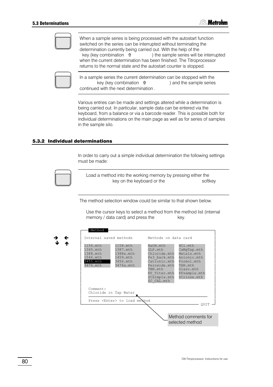 Metrohm 726 Titroprocessor User Manual | Page 86 / 307