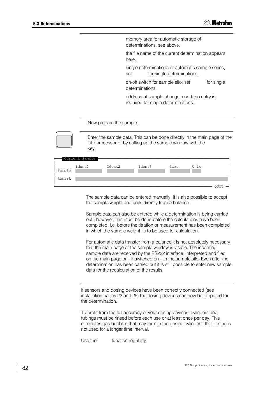 Metrohm 726 Titroprocessor User Manual | Page 88 / 307