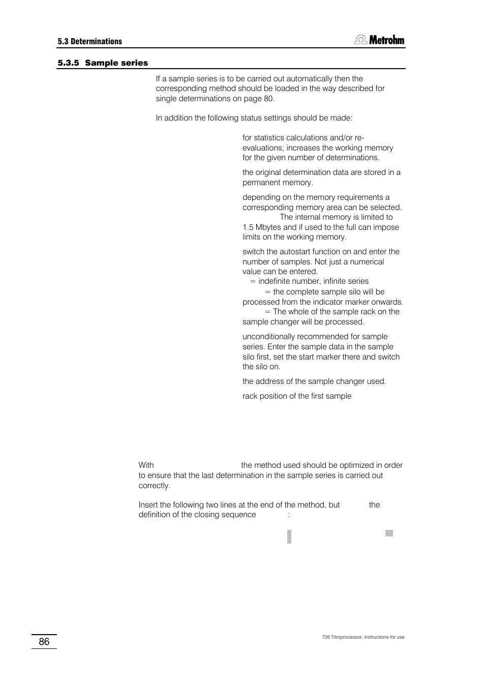 Metrohm 726 Titroprocessor User Manual | Page 92 / 307