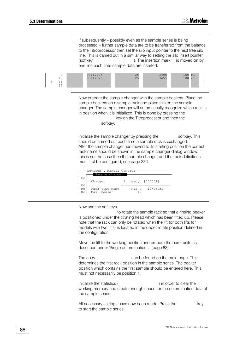 Metrohm 726 Titroprocessor User Manual | Page 94 / 307