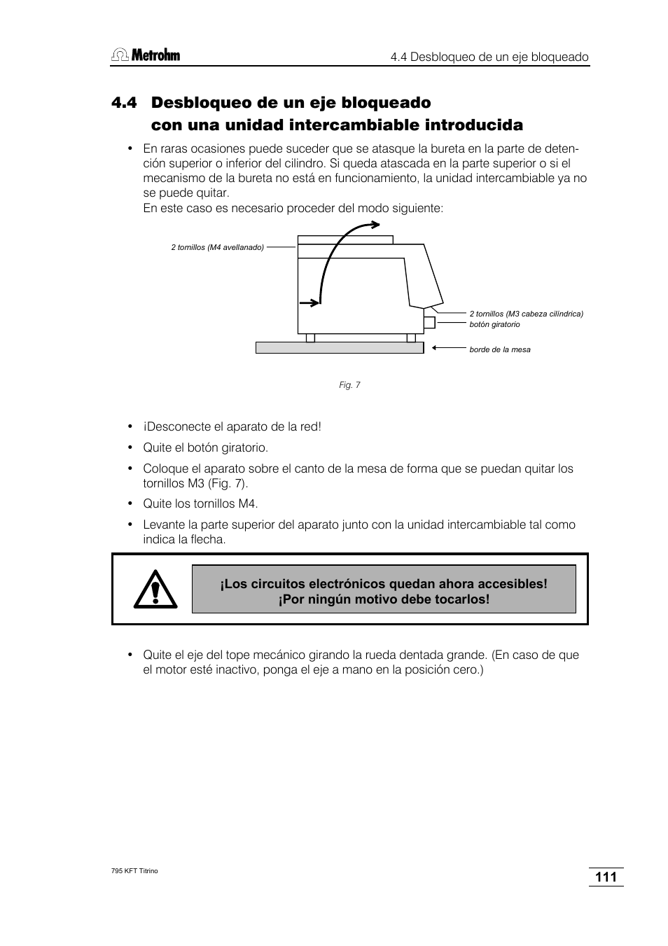 Metrohm 795 KFT Titrino User Manual | Page 115 / 154