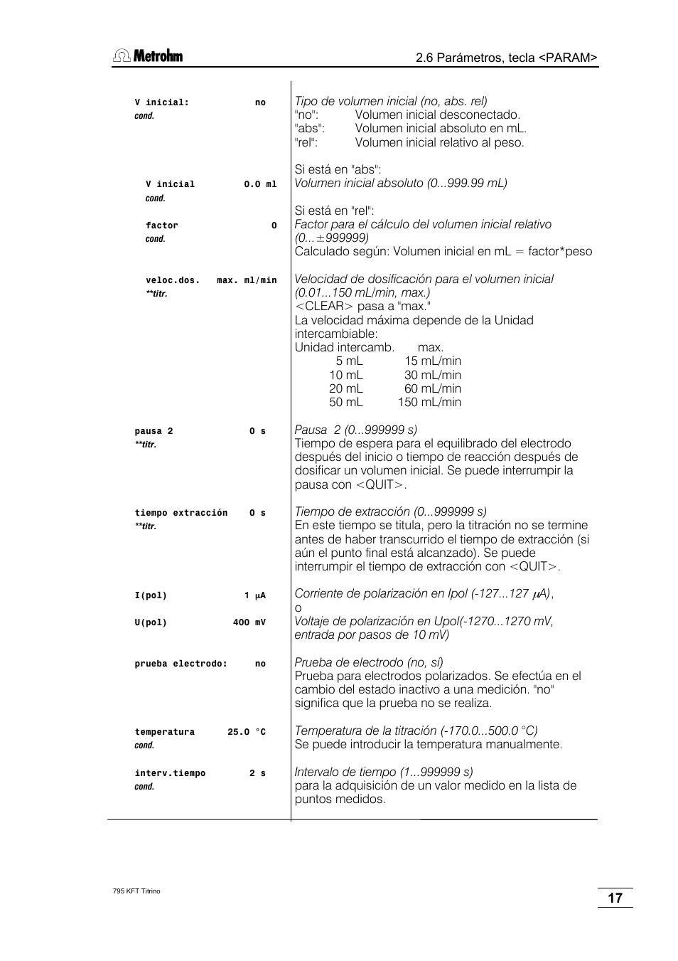 Metrohm 795 KFT Titrino User Manual | Page 21 / 154