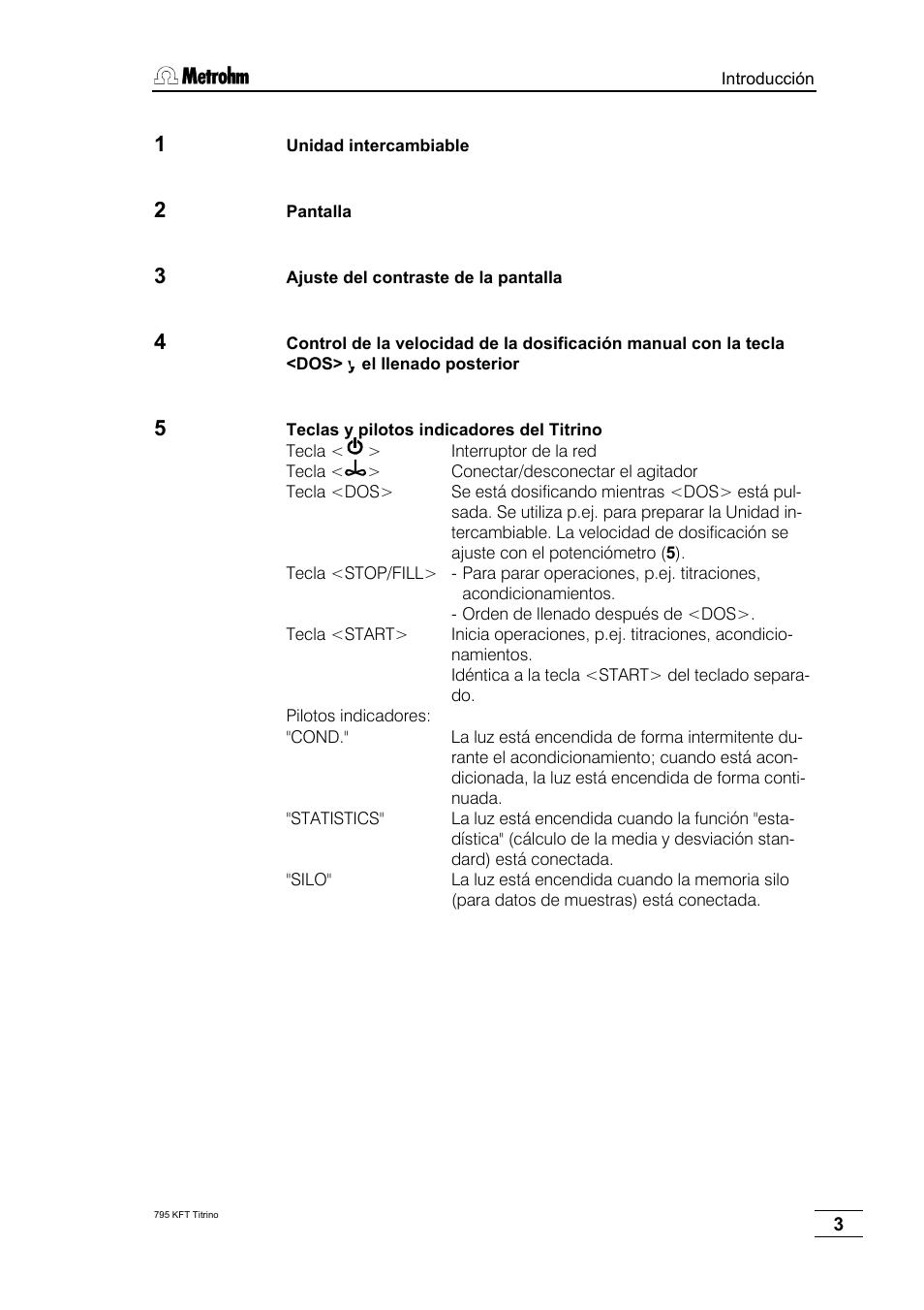 Metrohm 795 KFT Titrino User Manual | Page 7 / 154