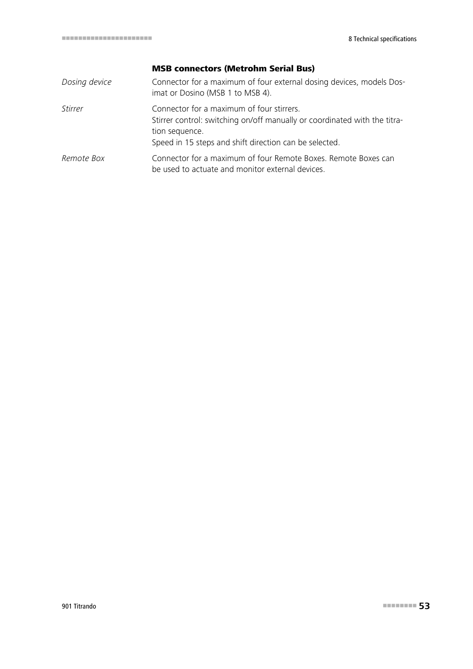 Metrohm 901 Titrando User Manual | Page 61 / 67