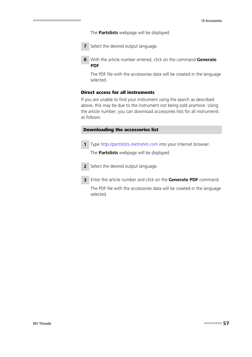 Metrohm 901 Titrando User Manual | Page 65 / 67