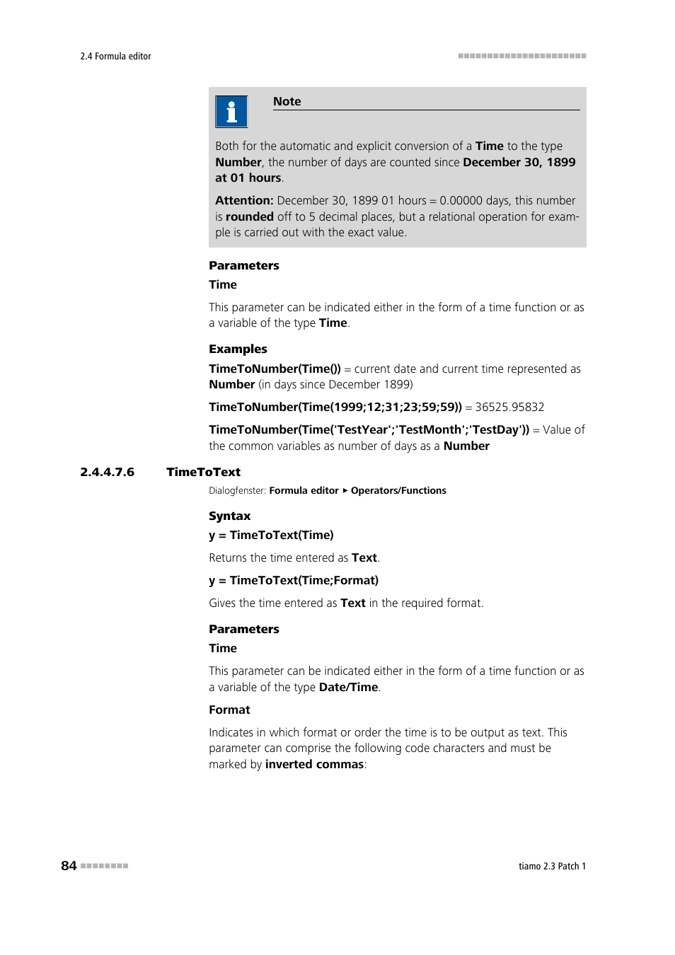 6 timetotext, Timetotext | Metrohm tiamo 2.3 Patch 1 User Manual | Page 100 / 1702