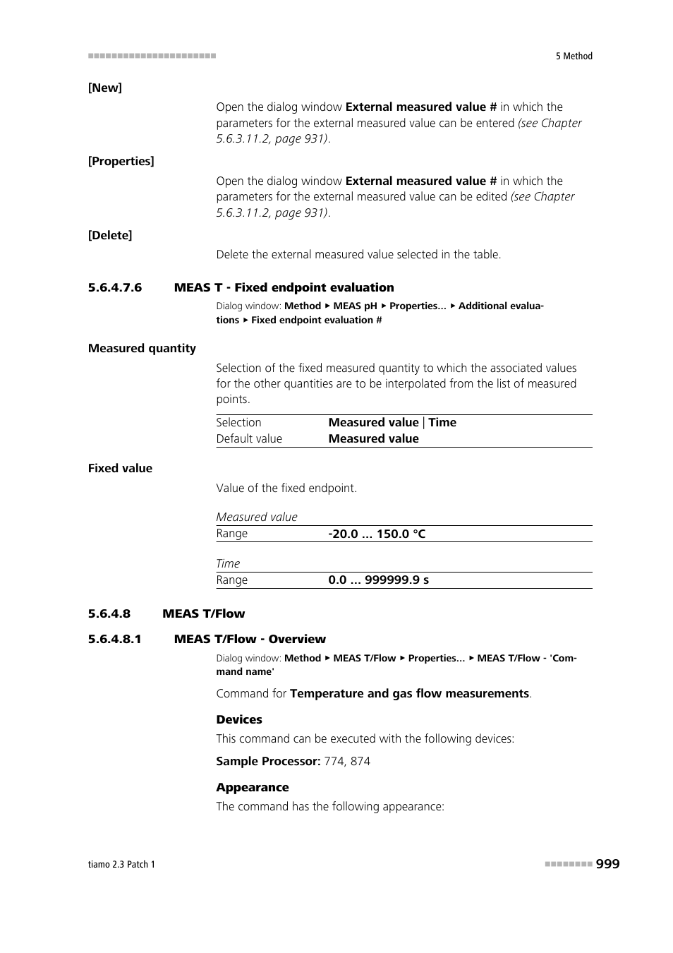 6 meas t - fixed endpoint evaluation, 8 meas t/flow, 1 meas t/flow - overview | Meas t/flow | Metrohm tiamo 2.3 Patch 1 User Manual | Page 1015 / 1702