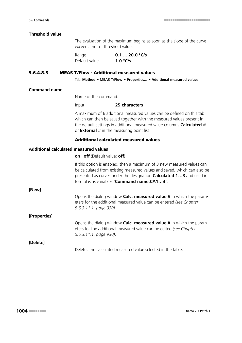 5 meas t/flow - additional measured values, Additional measured values | Metrohm tiamo 2.3 Patch 1 User Manual | Page 1020 / 1702