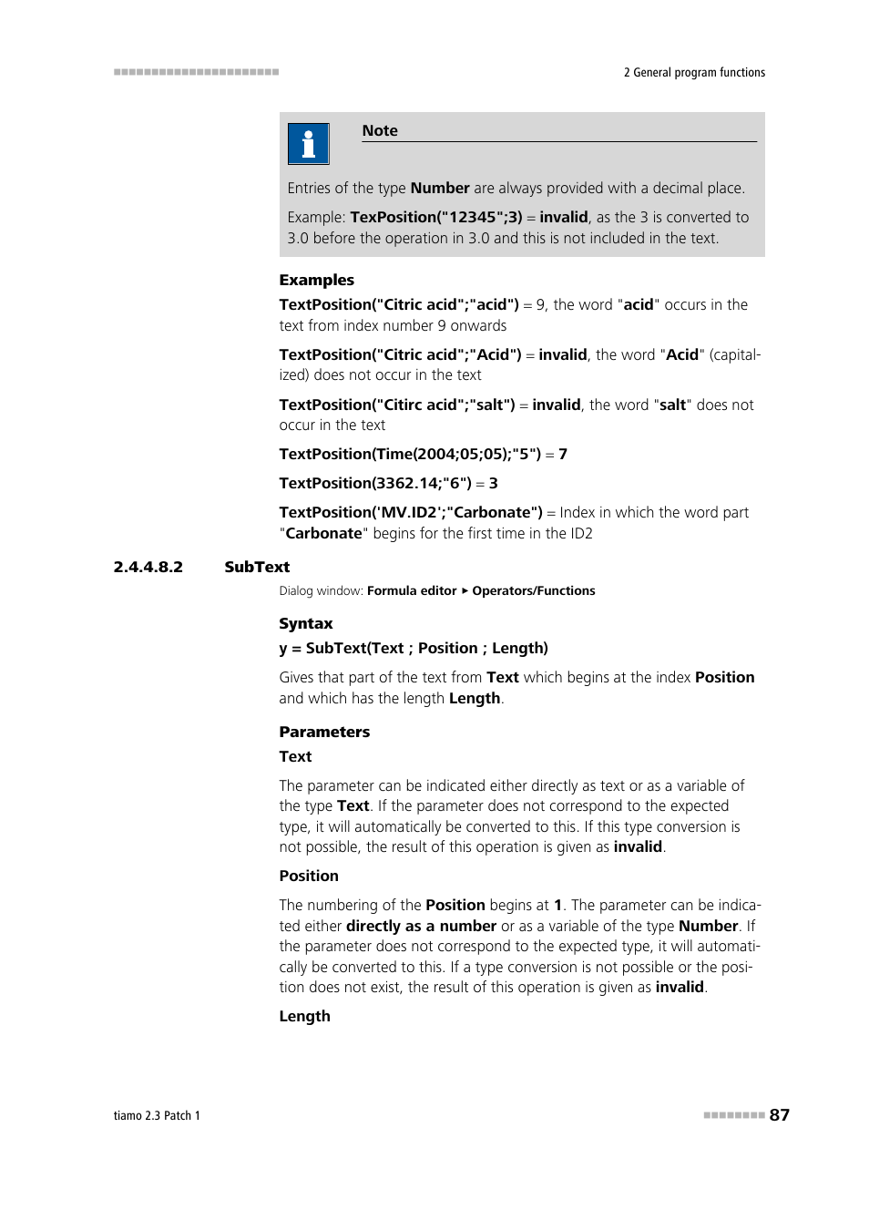 2 subtext, Subtext | Metrohm tiamo 2.3 Patch 1 User Manual | Page 103 / 1702