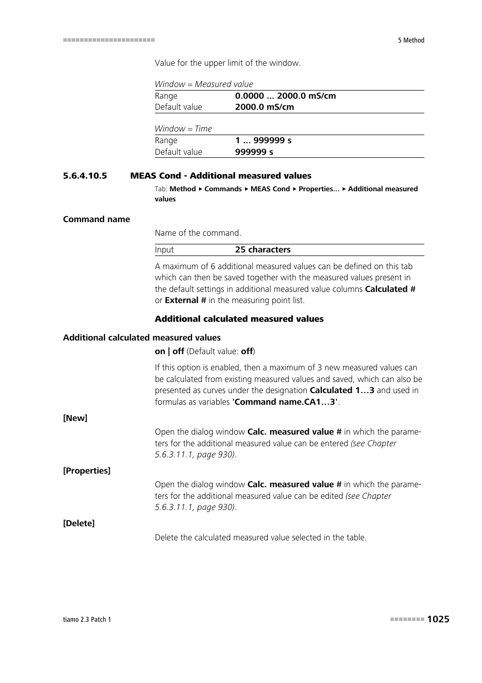 5 meas cond - additional measured values | Metrohm tiamo 2.3 Patch 1 User Manual | Page 1041 / 1702