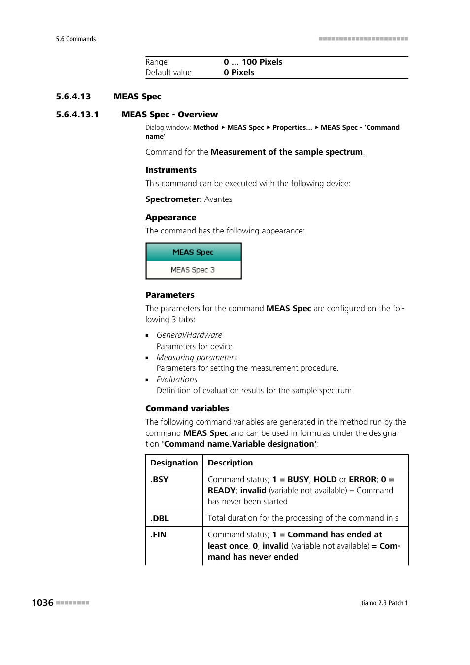 13 meas spec, 1 meas spec - overview, Meas spec | Metrohm tiamo 2.3 Patch 1 User Manual | Page 1052 / 1702