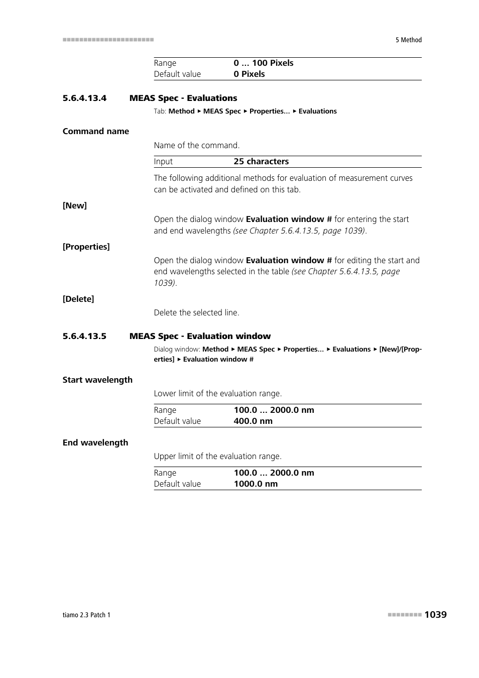 4 meas spec - evaluations, 5 meas spec - evaluation window | Metrohm tiamo 2.3 Patch 1 User Manual | Page 1055 / 1702