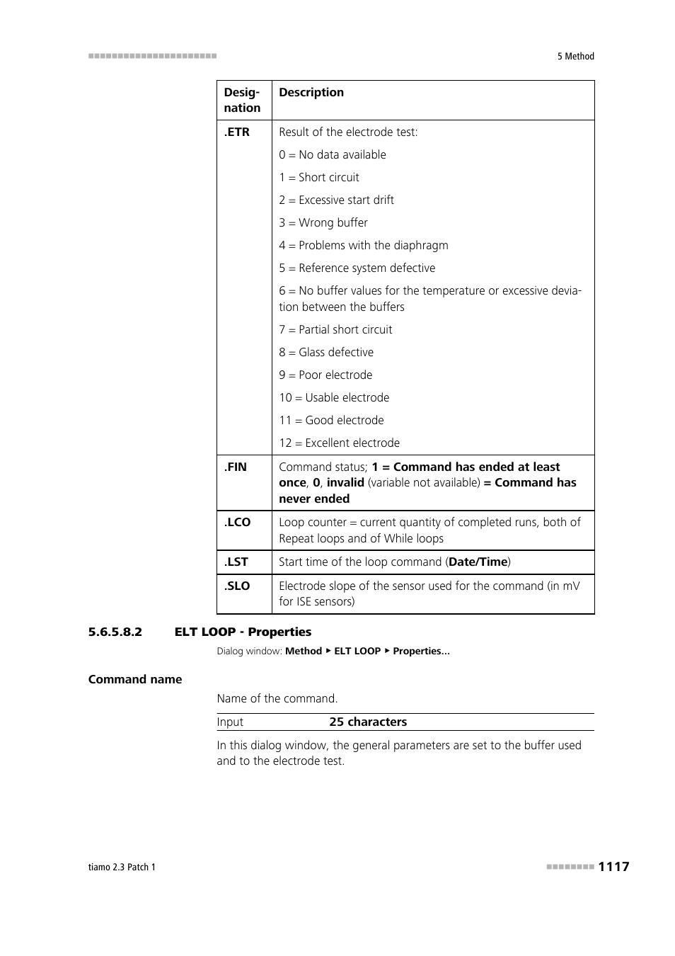 2 elt loop - properties | Metrohm tiamo 2.3 Patch 1 User Manual | Page 1133 / 1702