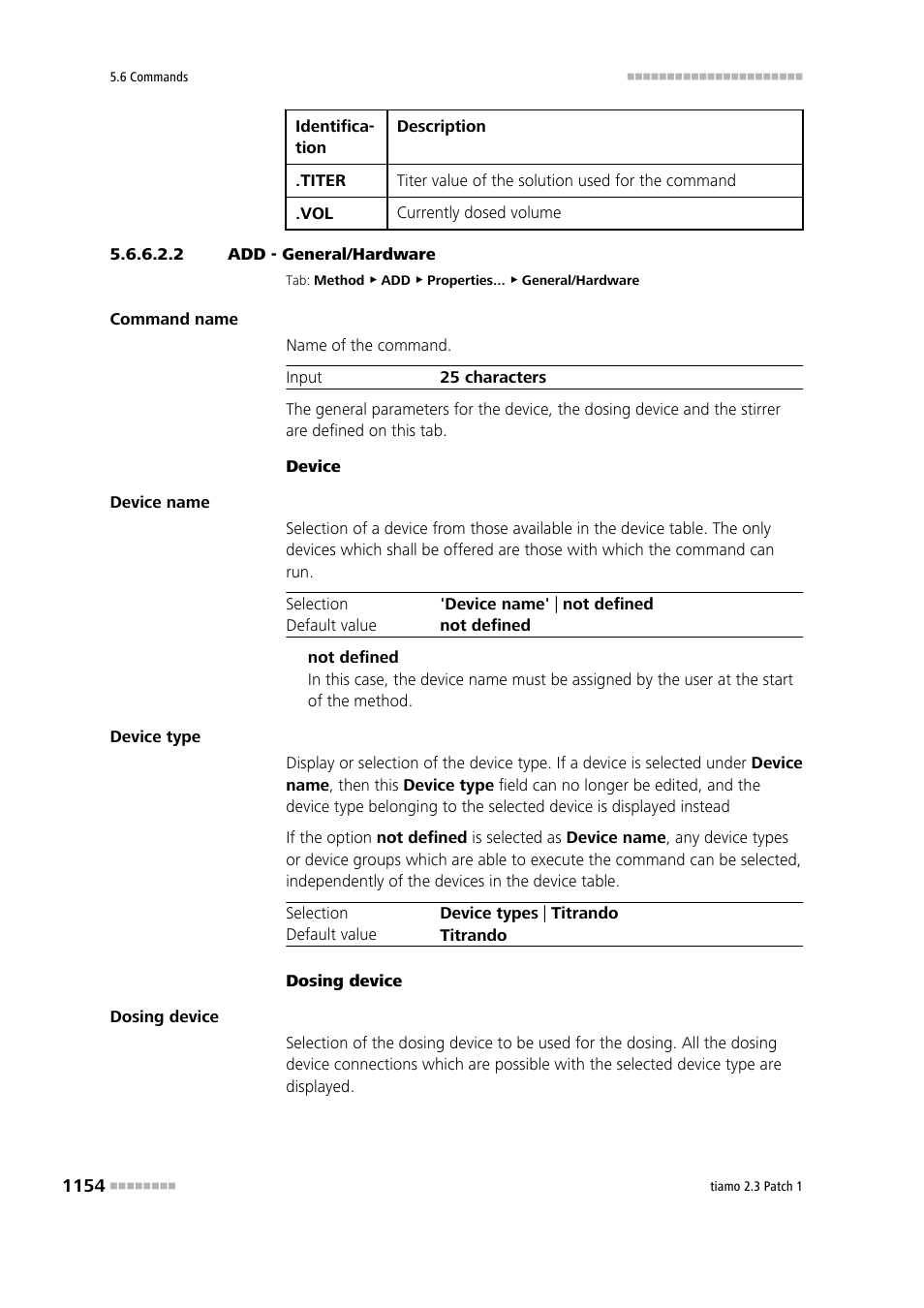 2 add - general/hardware | Metrohm tiamo 2.3 Patch 1 User Manual | Page 1170 / 1702