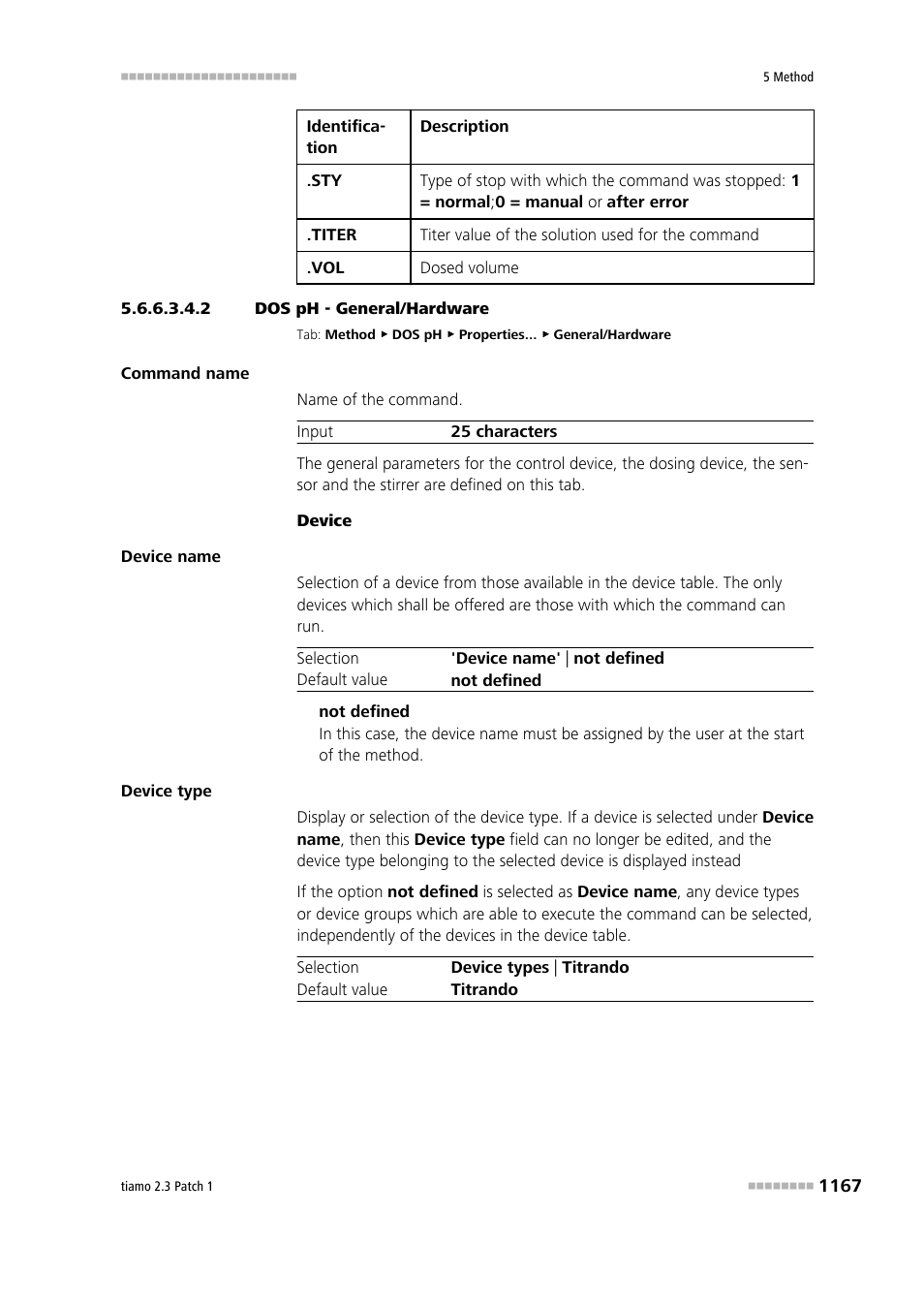 2 dos ph - general/hardware, General/hardware | Metrohm tiamo 2.3 Patch 1 User Manual | Page 1183 / 1702