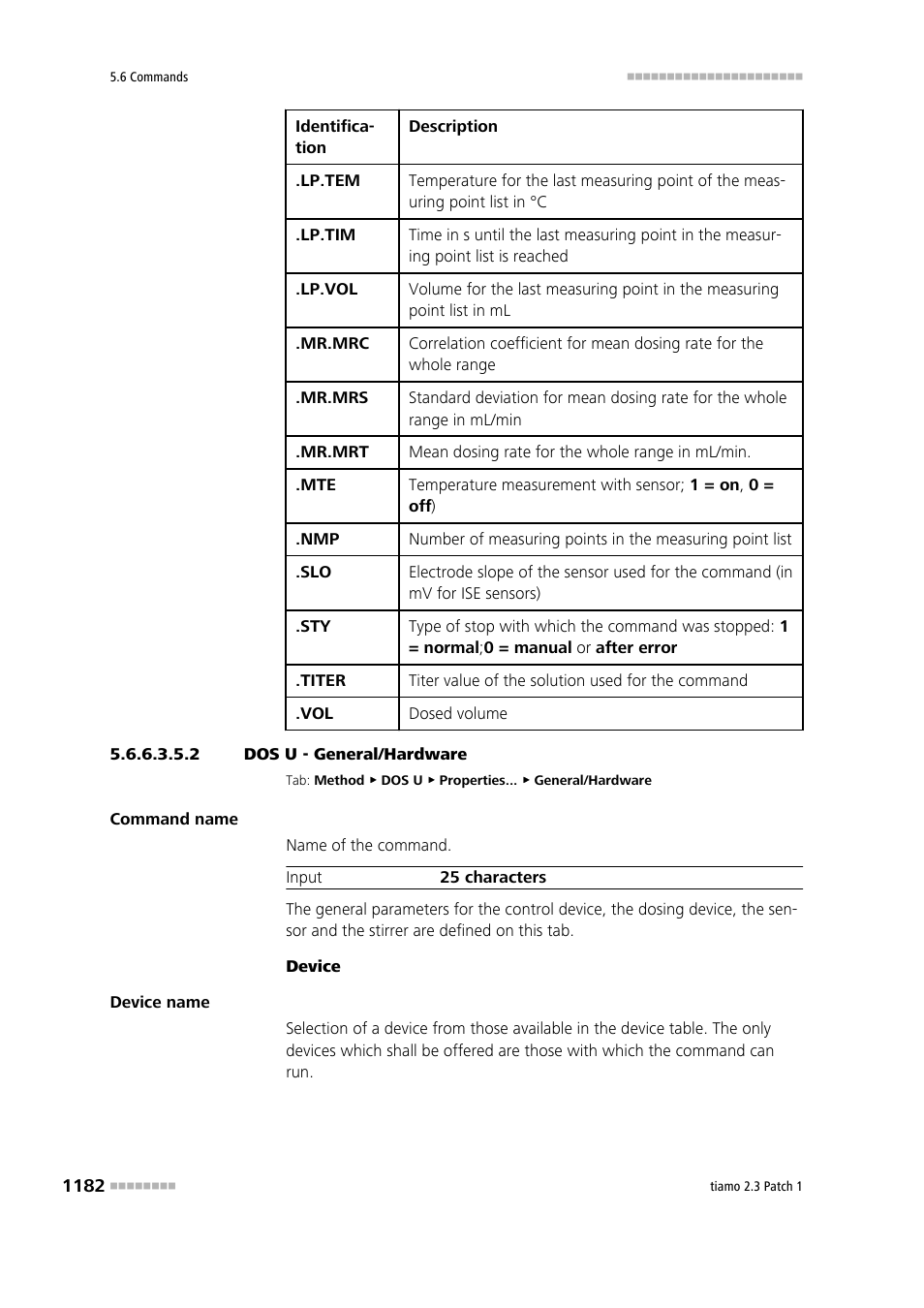 2 dos u - general/hardware, General/hardware | Metrohm tiamo 2.3 Patch 1 User Manual | Page 1198 / 1702