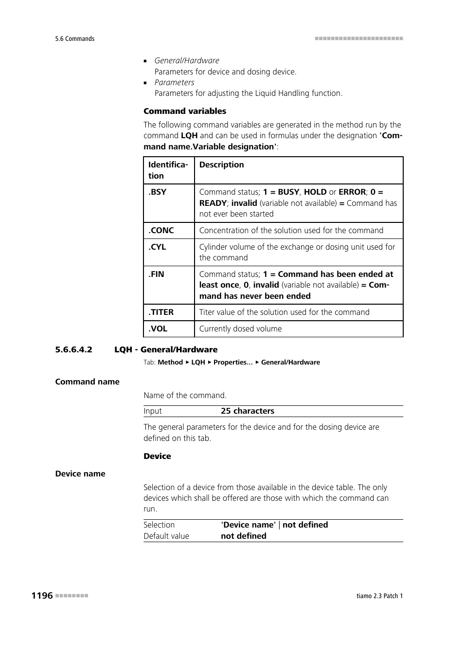 2 lqh - general/hardware | Metrohm tiamo 2.3 Patch 1 User Manual | Page 1212 / 1702