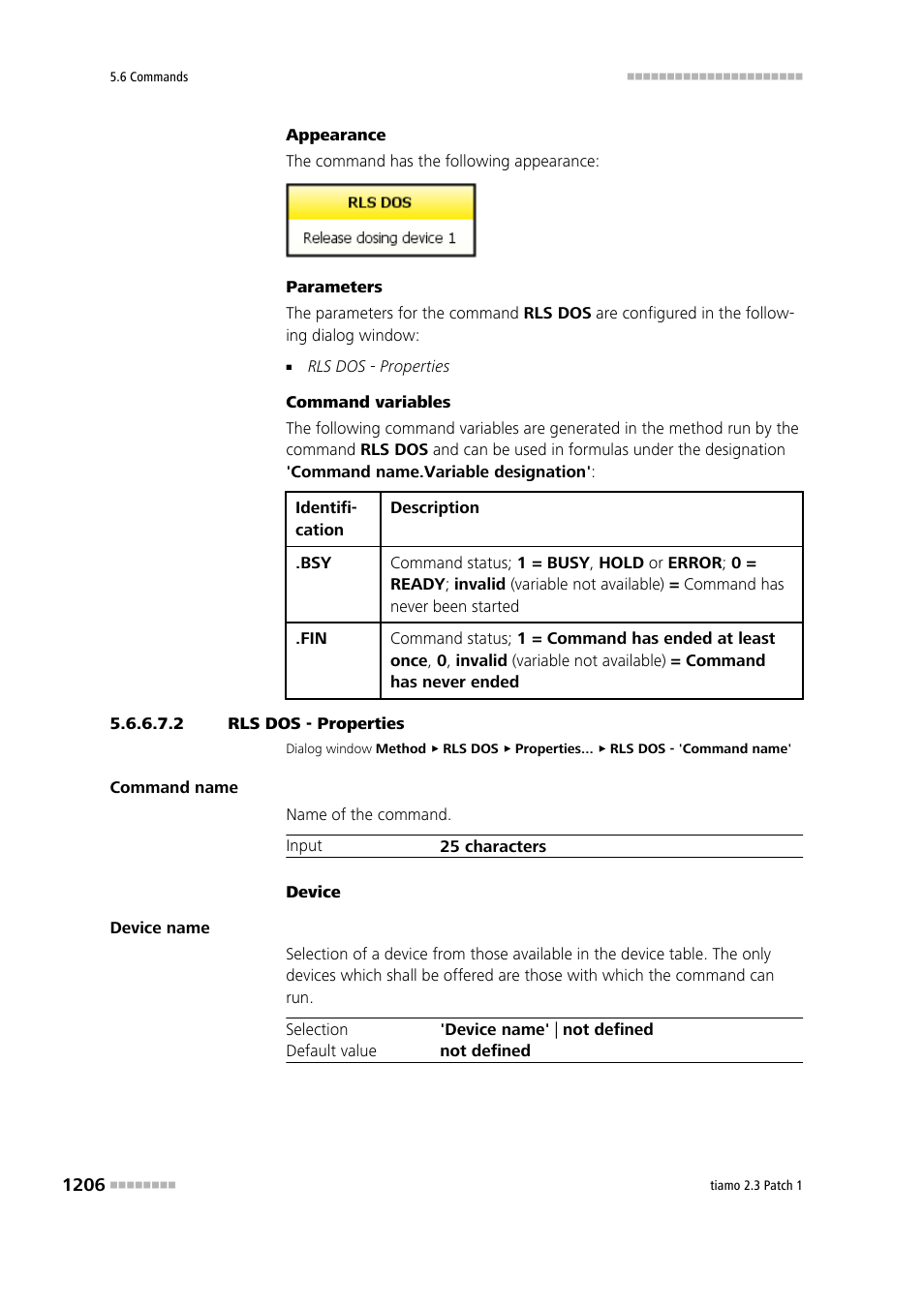 2 rls dos - properties | Metrohm tiamo 2.3 Patch 1 User Manual | Page 1222 / 1702