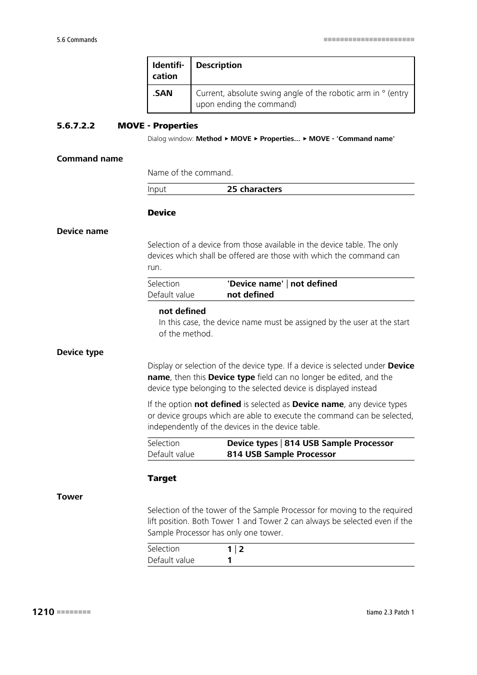 2 move - properties | Metrohm tiamo 2.3 Patch 1 User Manual | Page 1226 / 1702