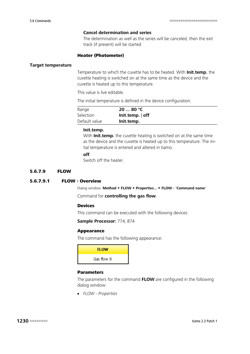 9 flow, 1 flow - overview, Flow | Metrohm tiamo 2.3 Patch 1 User Manual | Page 1246 / 1702