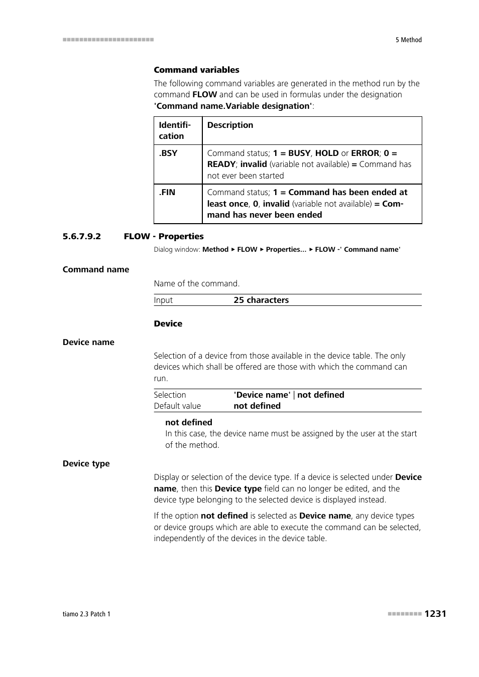 2 flow - properties | Metrohm tiamo 2.3 Patch 1 User Manual | Page 1247 / 1702