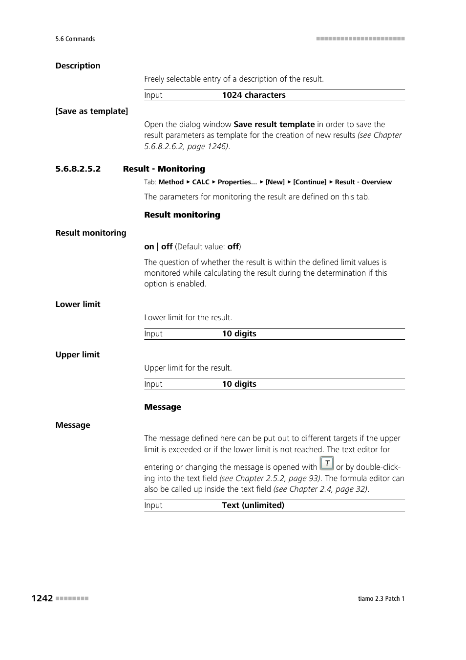 2 result - monitoring, Monitoring | Metrohm tiamo 2.3 Patch 1 User Manual | Page 1258 / 1702